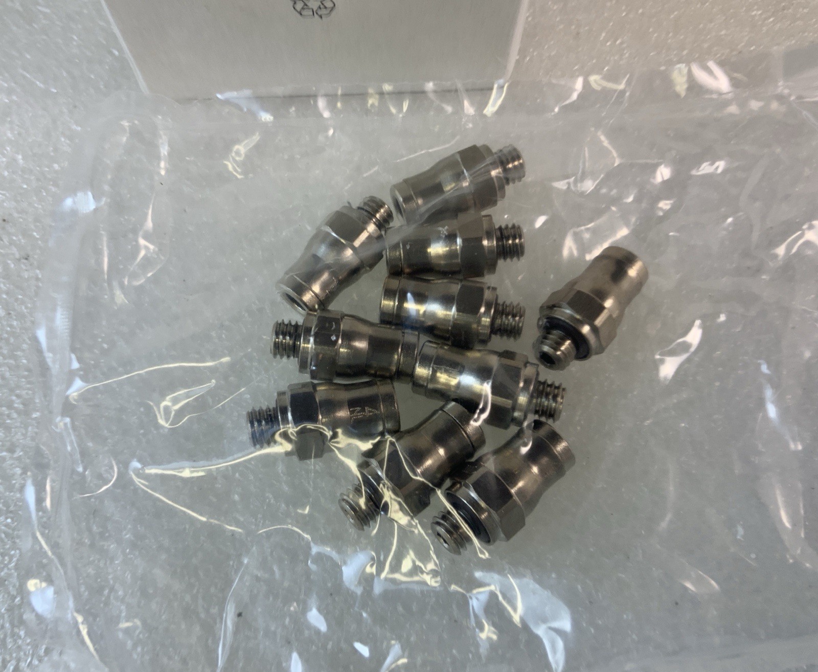 (PACK OF 10) NEW Parker 4mm Connector M6X1 Male M6 Threads P/N: 68PLM-4M-M6