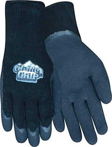 Red Steer A314-L Black Chilly Grip Foam Latex Glove