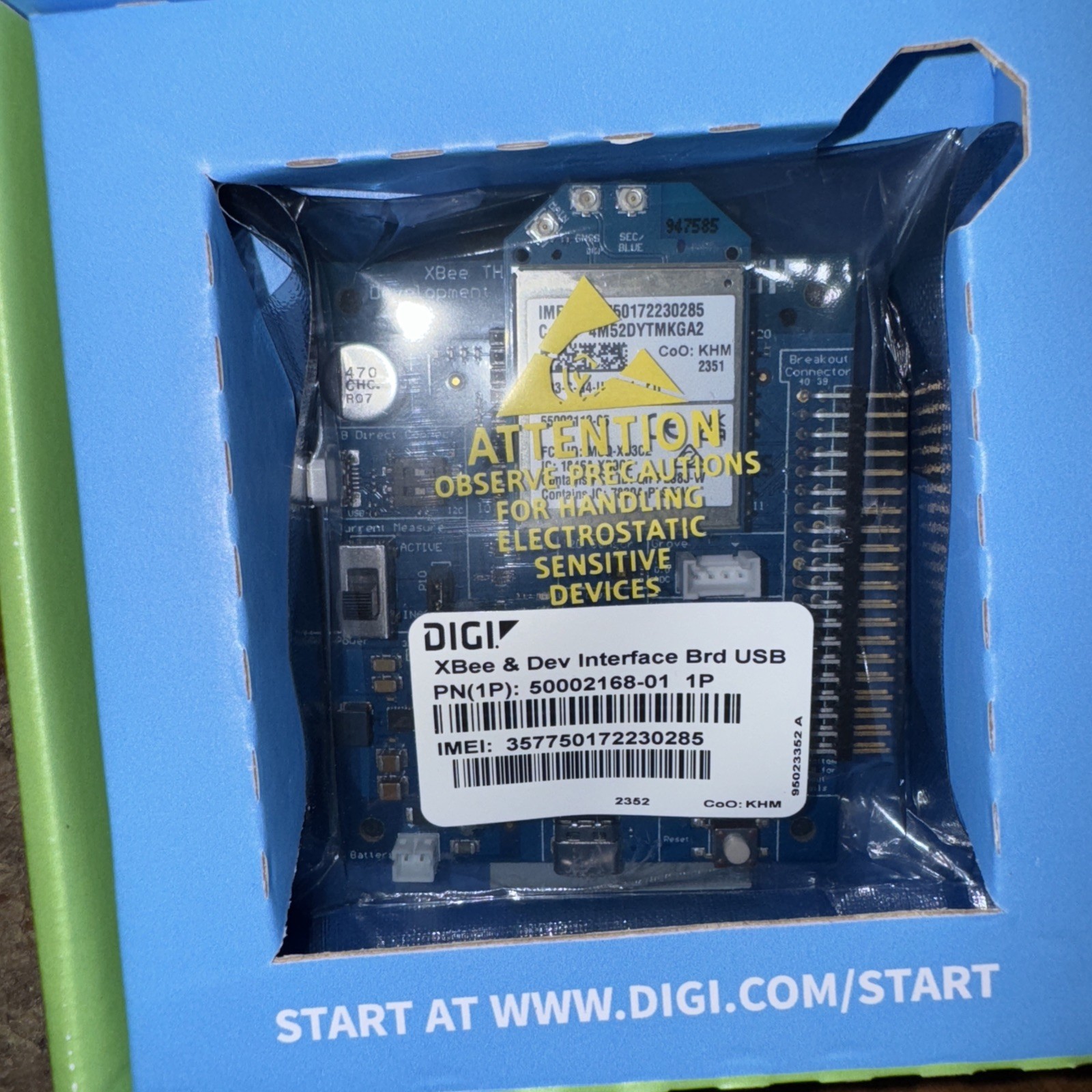 XBee 3 Global LTE Cat 1 AT&T Development Kit (Missing Cables)