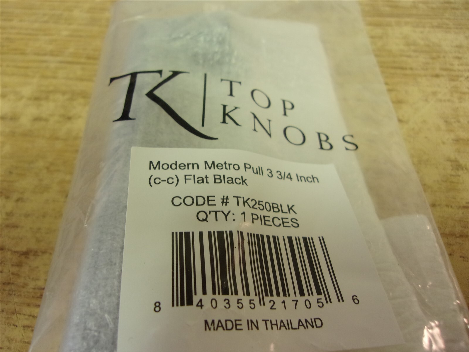 NEW Top Knob Modern Metre Pull Flat Black 3-3/4″ *FREE SHIPPING*