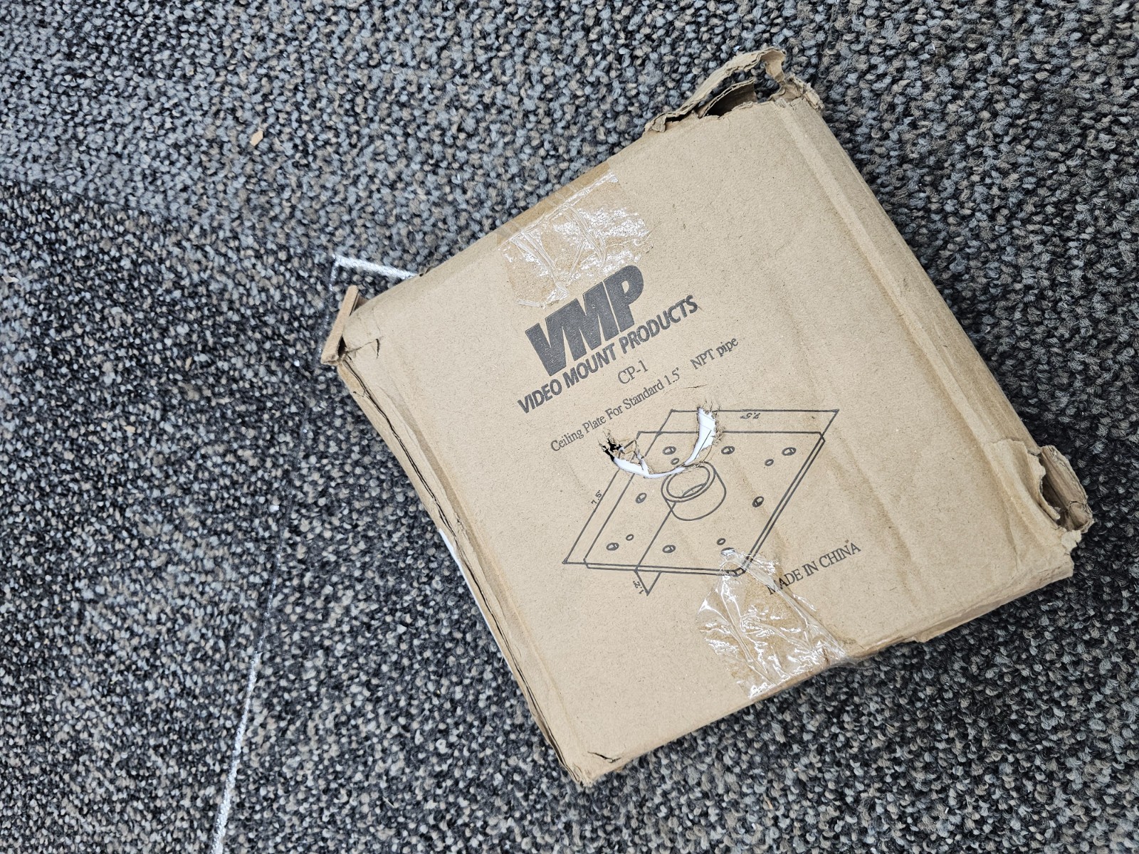 Video Mount Products VMP CP-1 Ceiling Plate for Standard 1.5″ NPT Pipe