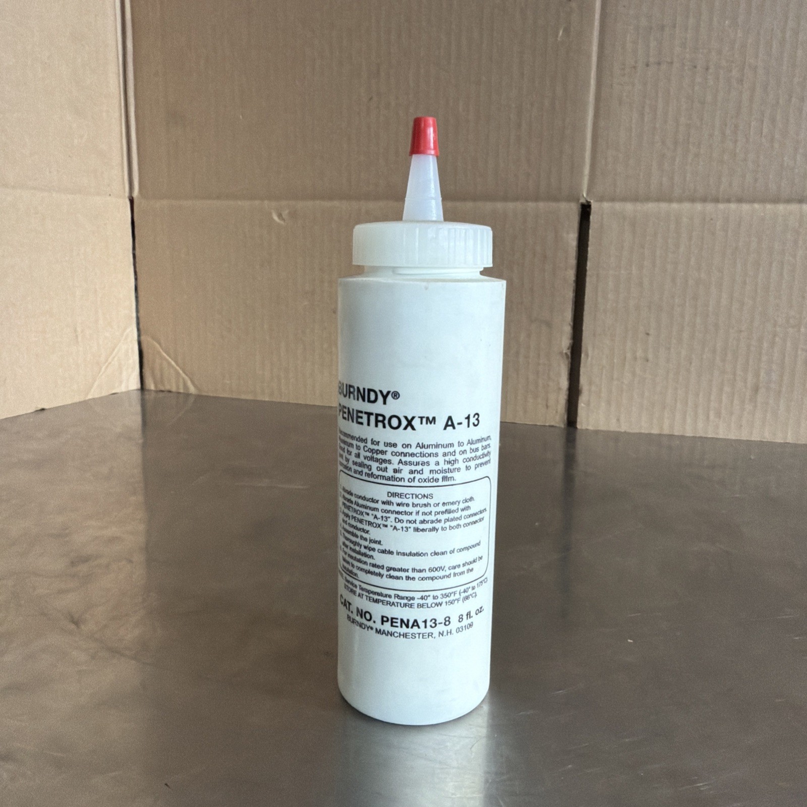Burndy Penetrox A-13 Electrical Joint Compound 8 oz Aluminum Anti-Oxidant