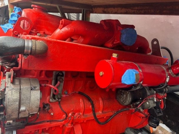 Ford Lehman 6 cylinder 135 hp Marine Diesel Engine with Transmission COMPLETE