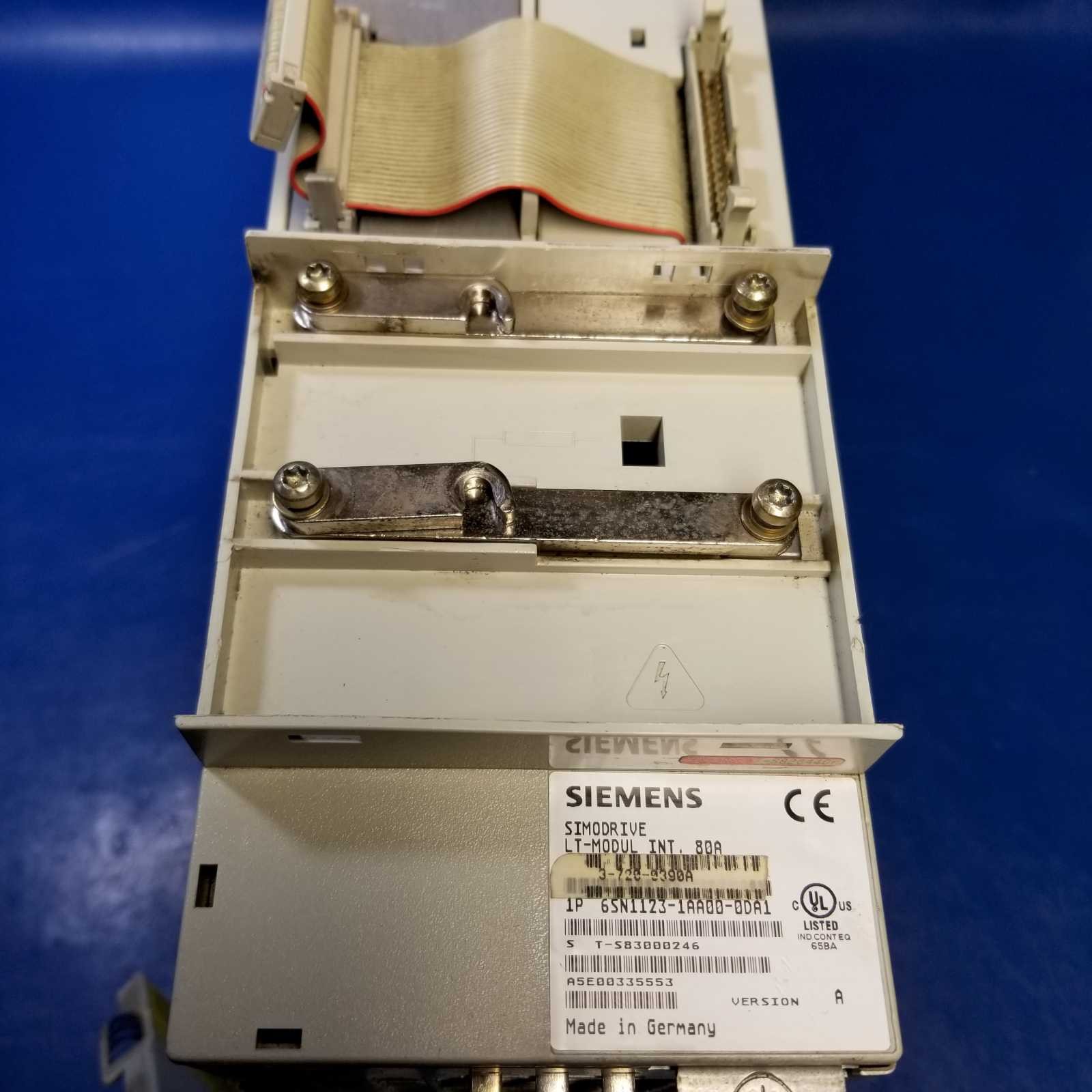 Siemens 6SN1123-1AA00-0DA1 Simodrive LT-Modul INT 80A With Heidenhain 3-542-1280