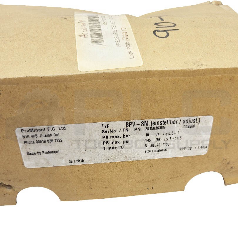 NEW PROMINENT BPV-SM PRESSURE RELIEF VALVE 5-30/70/100, 1008800