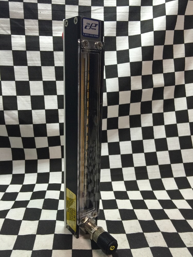 Cole-Parmer Correlated Flowmeter hi-res valve 316SS 150mm 1682mL/min air #1542Z6