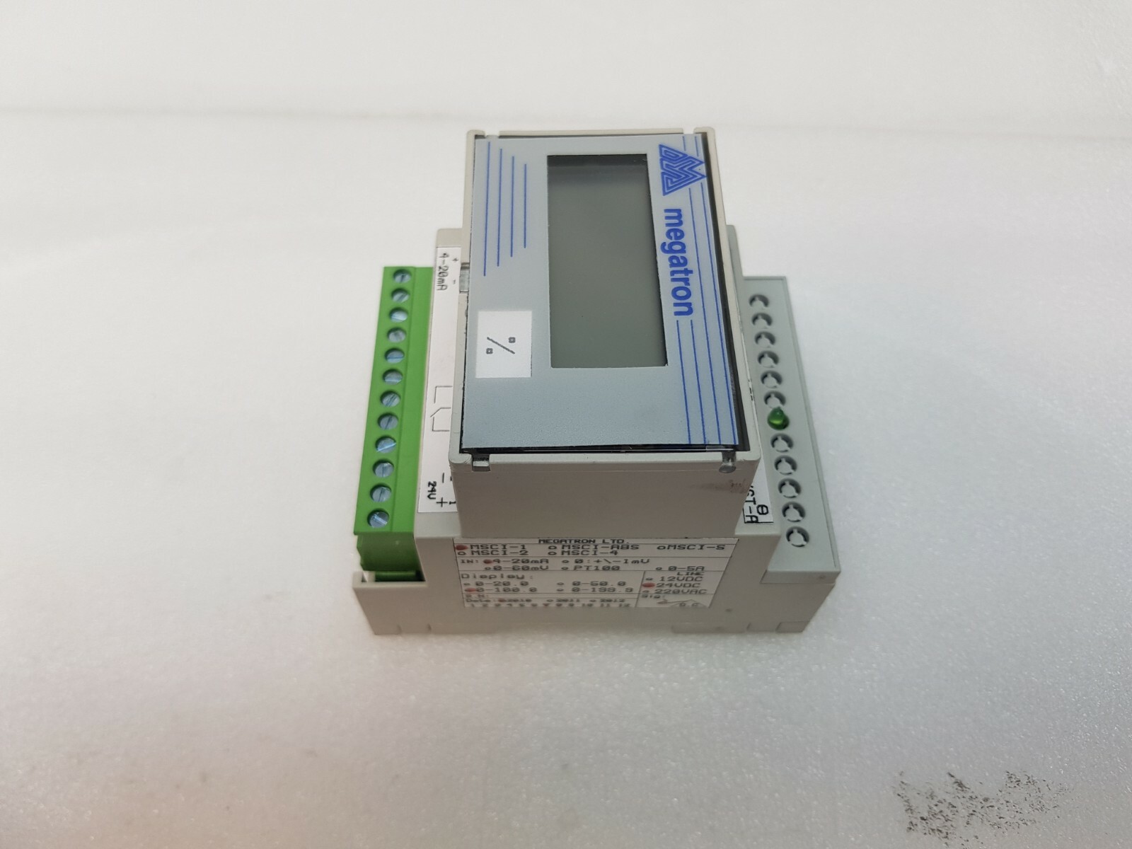 MEGATRON MSCI-1, 4-20mA, 0-100.0, 24VDC