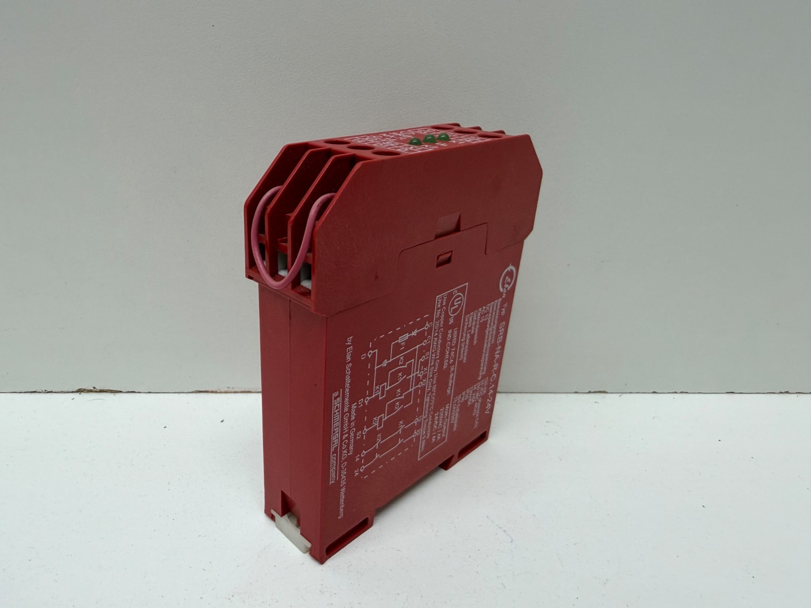 GOOD USED! SCHMERSAL 24V 4A SAFETY RELAY SRB-NA-R-C.14-24V