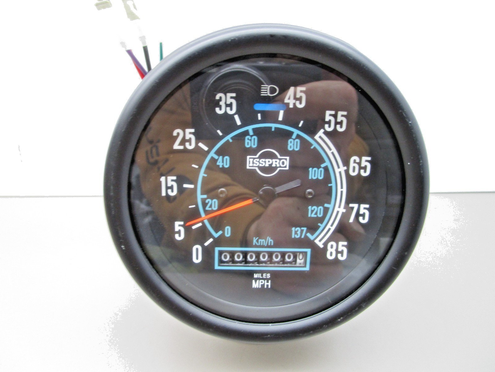 ISSPRO R8416 118mm 5″ Programable Speedometer Head 85 MPH