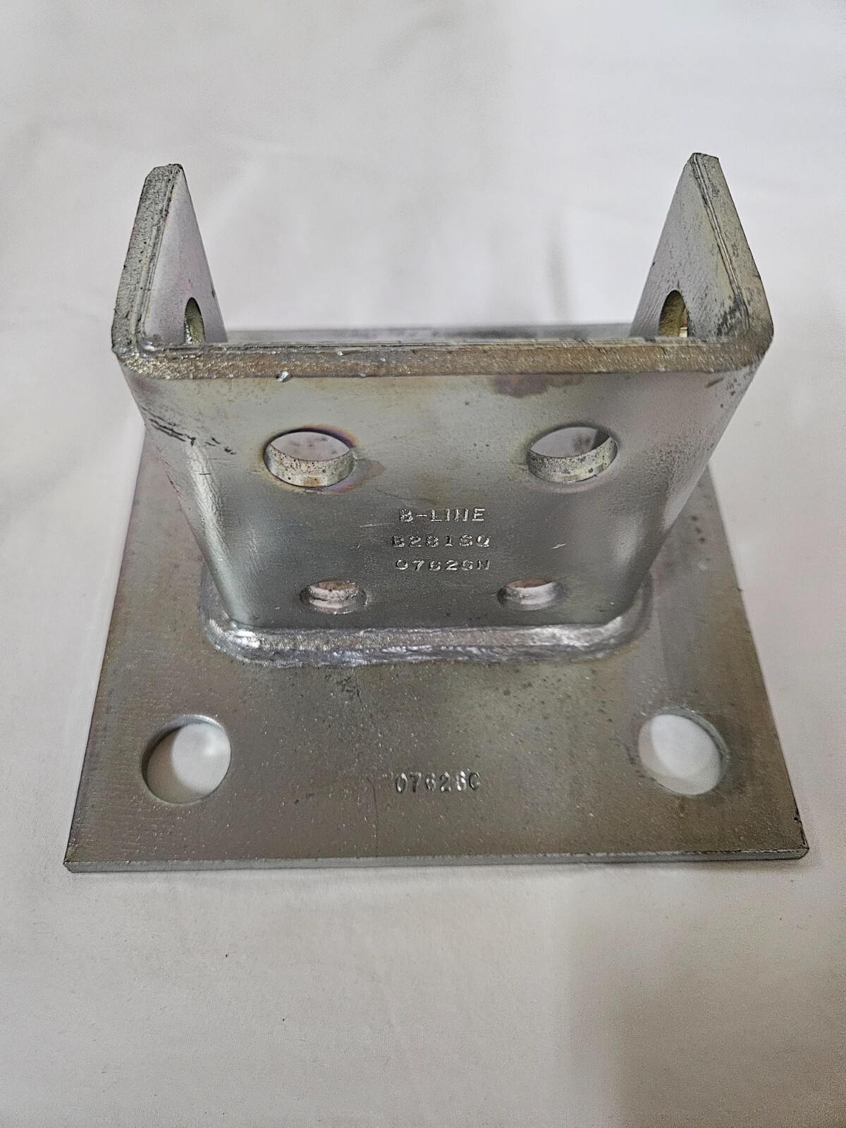 B-Line B281SQZN Post Base 1-5/8″ X 1-5/8″ Side By Side Channel 6″ X 6″