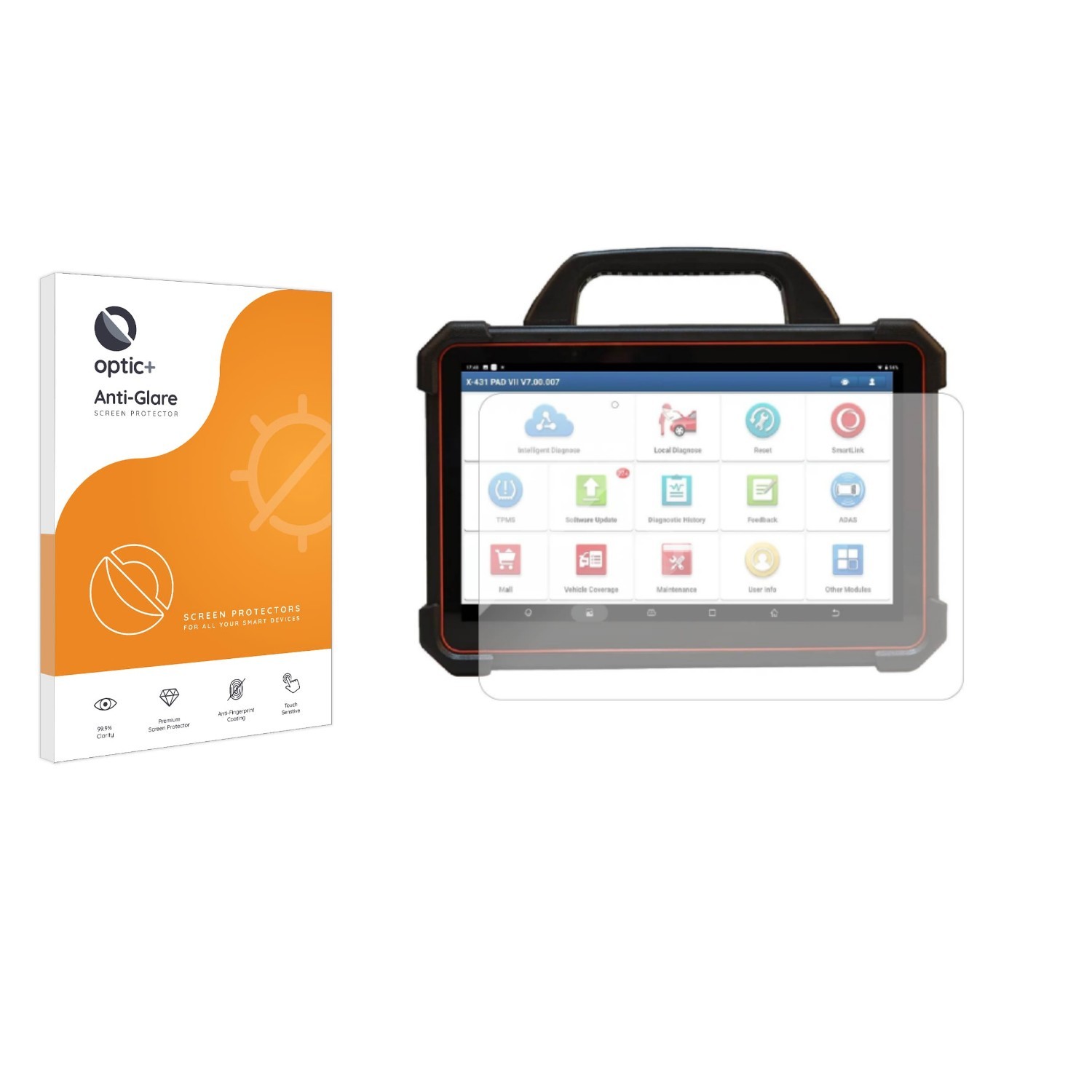 Optic+ Anti-Glare Screen Protector for Launch X-431 Pad IX