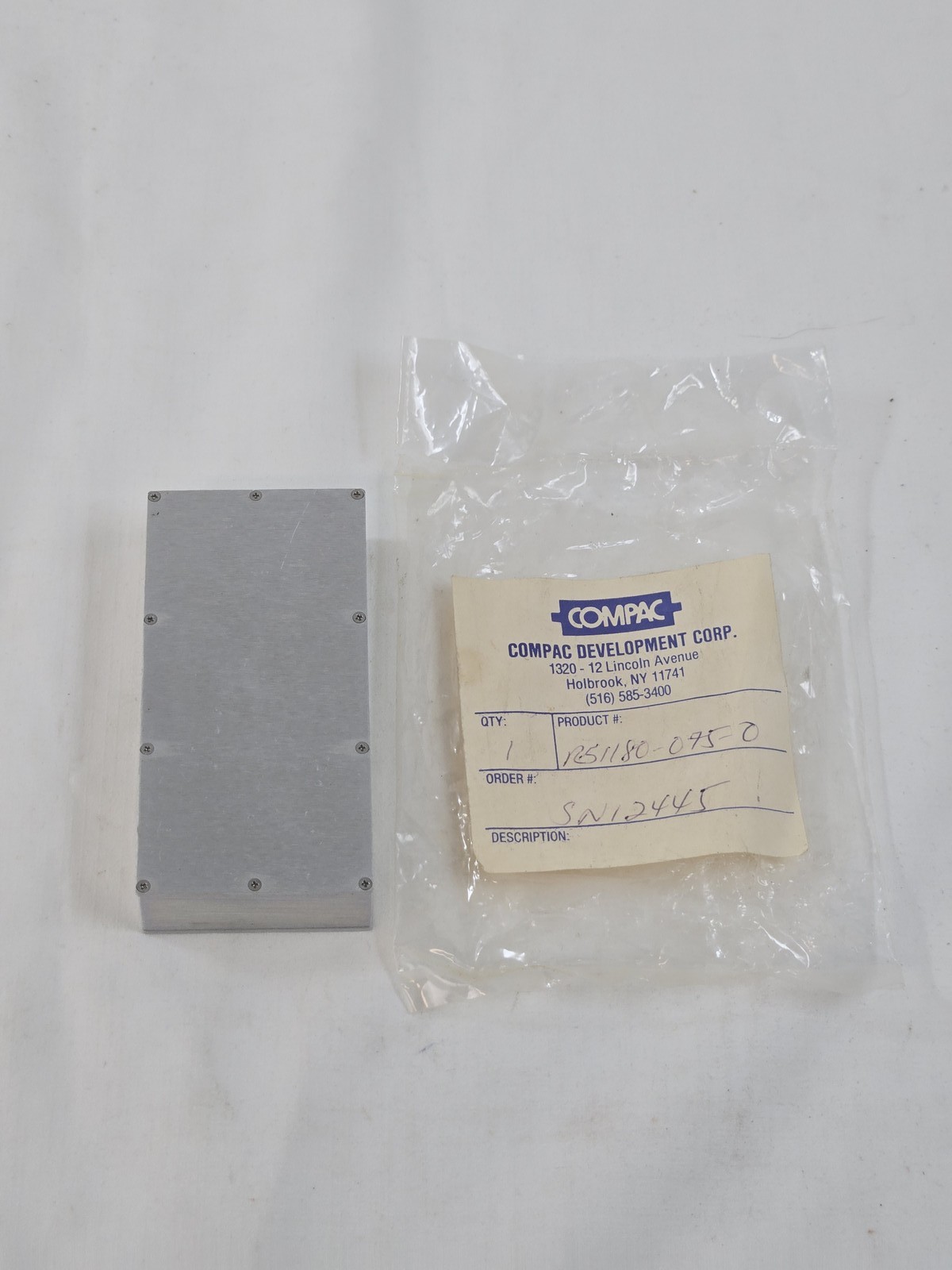 Compac Development Corp. Aluminum Enclosure Box 1251180-0950 Industrial