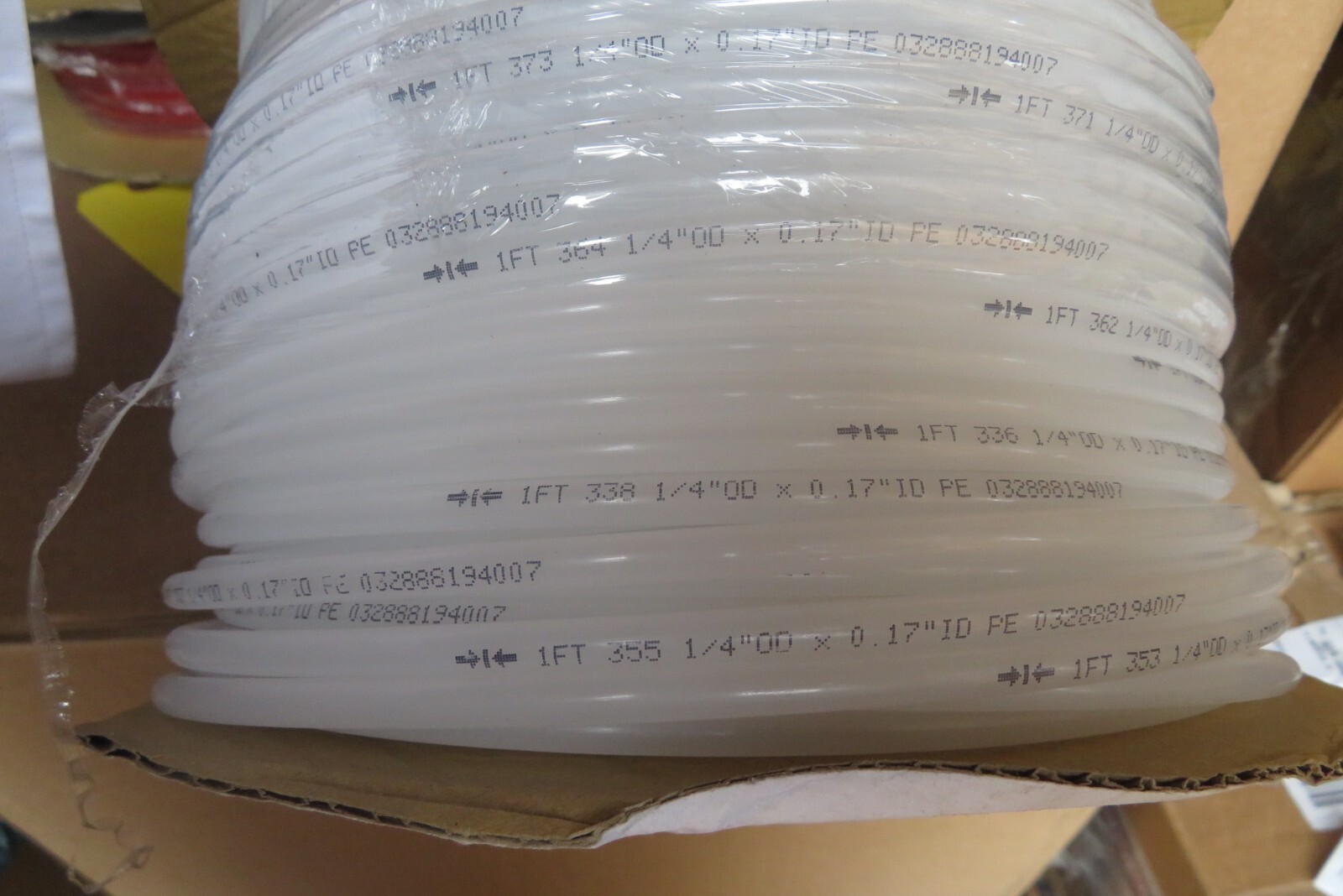 Polyethylene Tubing PE014017400R 0.17 in. Dia. x 1/4 in. Dia. x 400 ft. Long