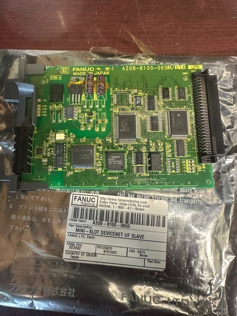 Fanuc A20B-8100-0650, Mini Slot Devicenet I/F Slave New in Bag, Priority Mail