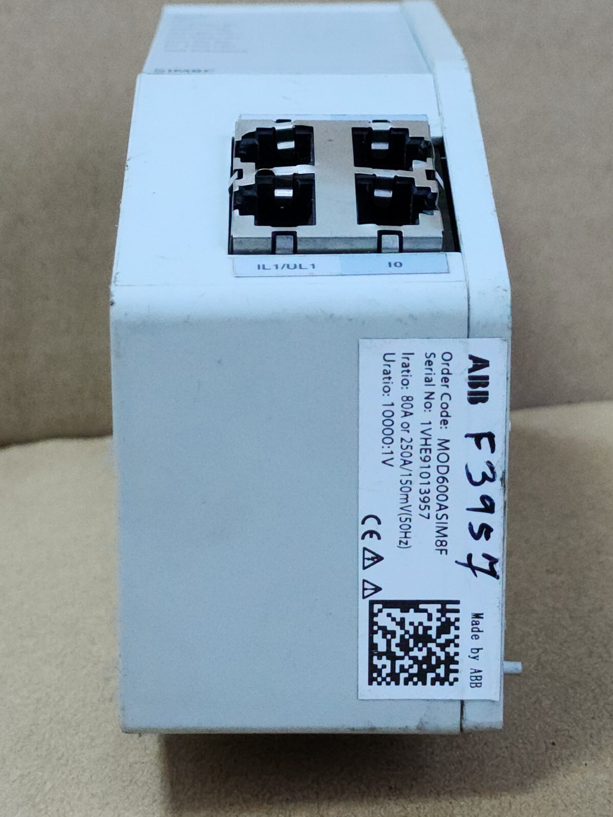 ABB MOD600ASIM8F SIM8F MODULE | 80A-250A/150mV (50Hz) | 10000:1V | FW: A/1.3.2D