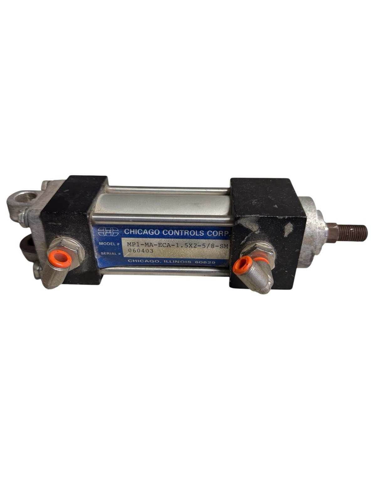 NEW OLD STOCK! CHICAGO CONTROLS PNEUMATIC CYLINDER MP2-A-1.5X2.125-5/8-SM-NC