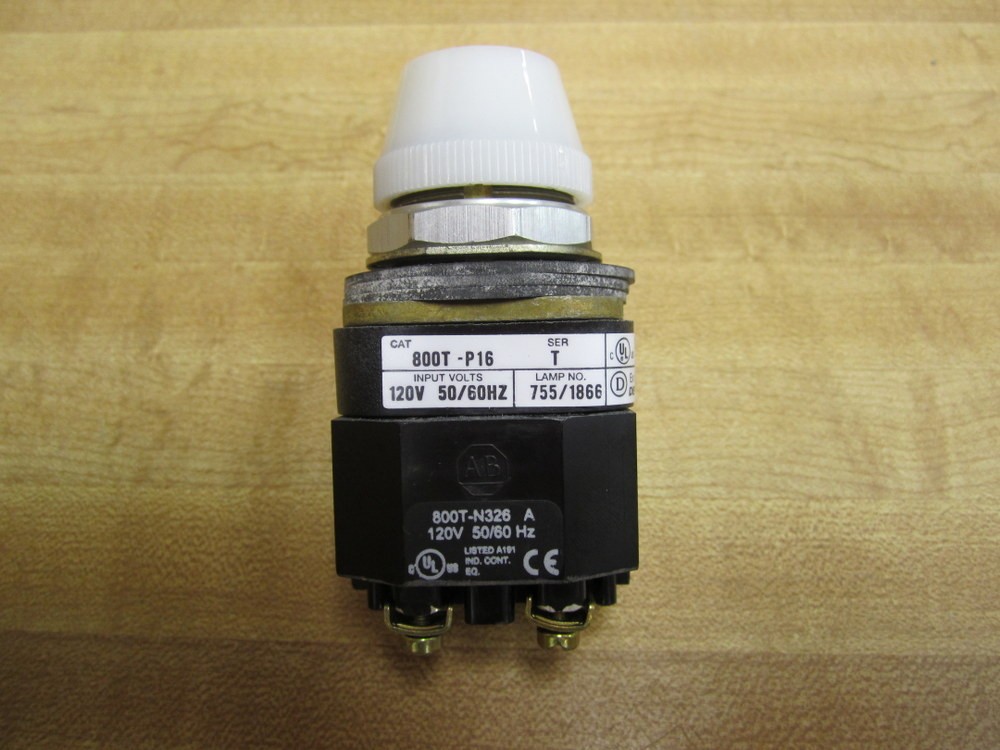 Allen Bradley 800T-P16W Pilot Light 800TP16W Series May Vary