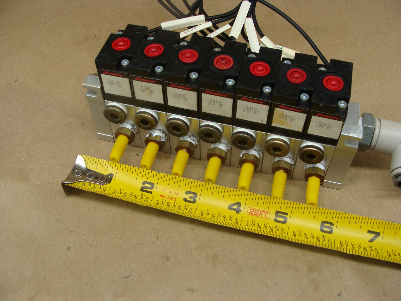 HUMPHREY S410 24 VDC 7 SOLENOID VALVE BLOCK