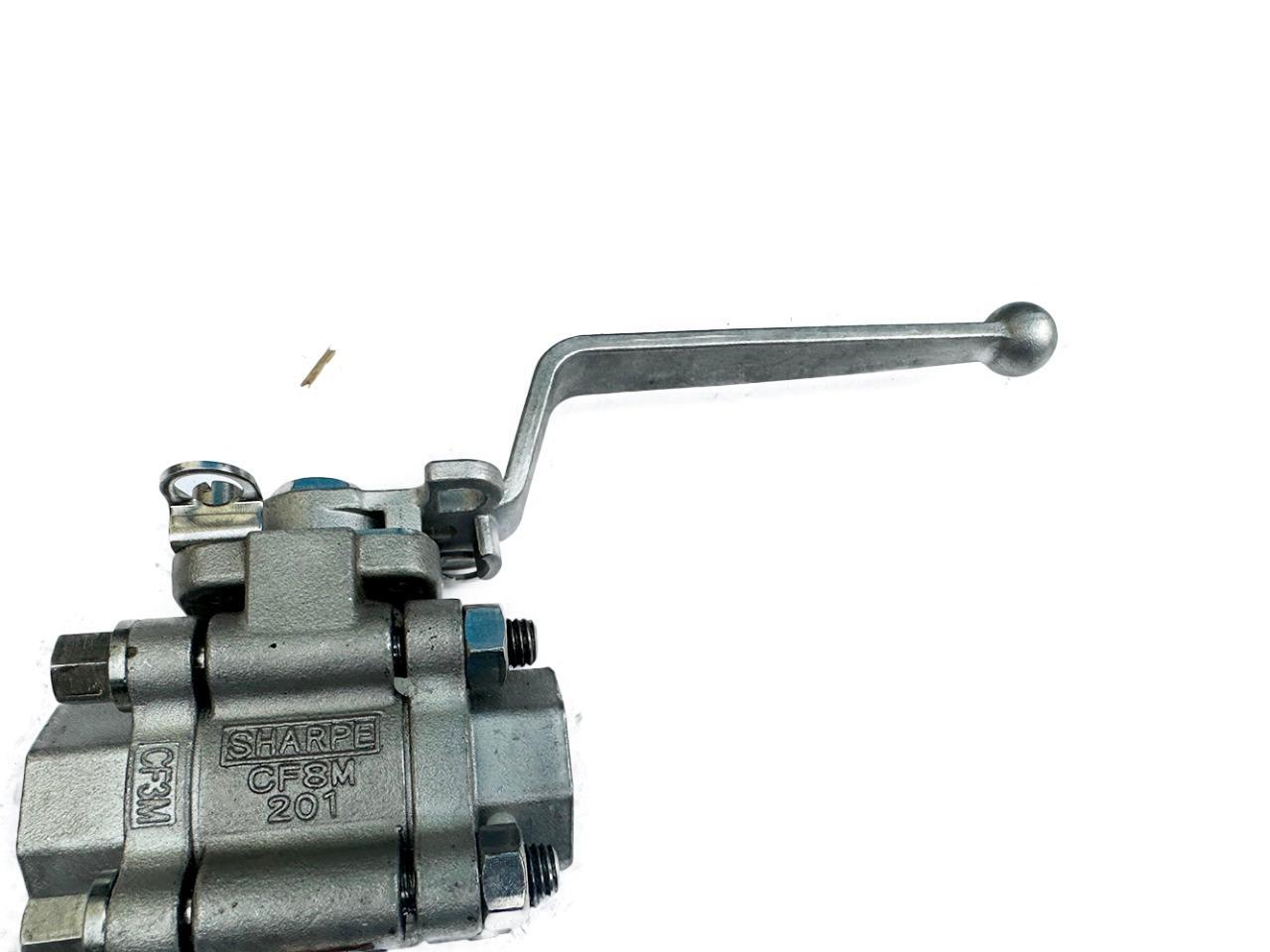 Sharpe 1/2″ CF8M 201 Full Port Ball Valve NEW FREE FAST SHIP