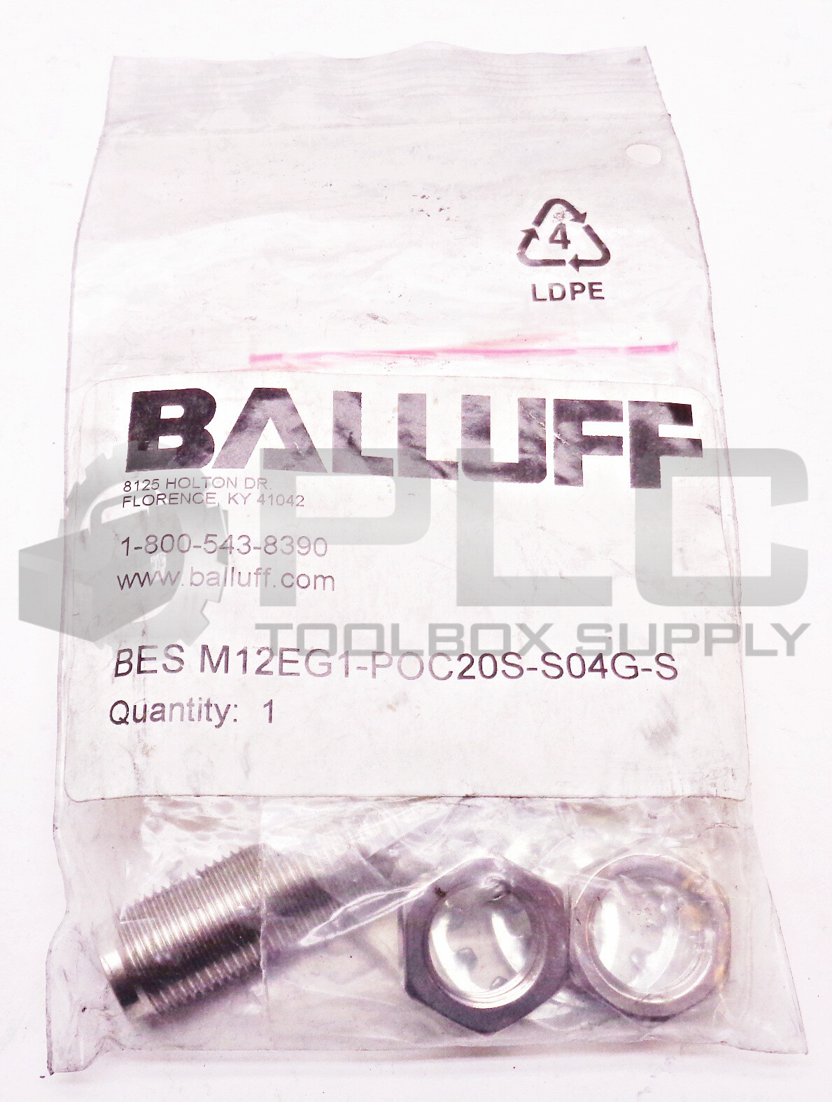 NEW BALLUFF BES M12EG1-POC20S-S04G-S INDUCTIVE SENSOR CONNECTOR