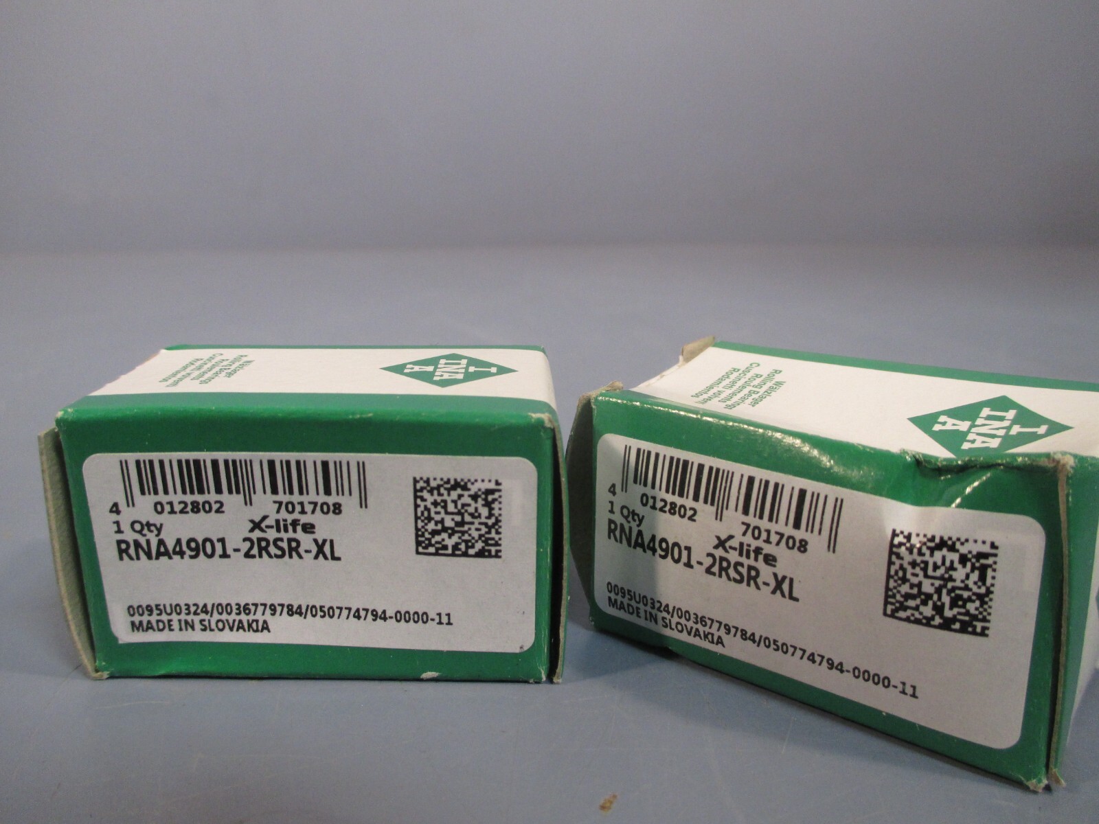 LOT OF 2 INA NEEDLE ROLLER BEARING RNA4901-2RSR-XL