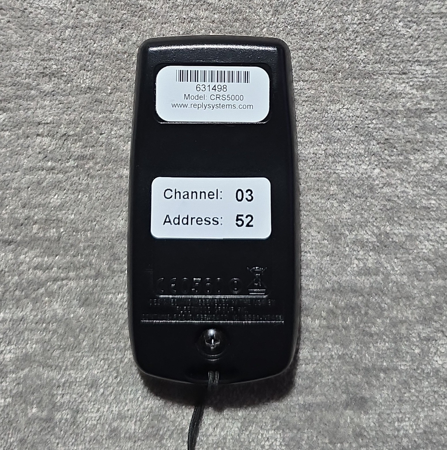 Lot of 6 CRS5000 Remote Controllers (1A–5E) – Used – Tested / Working !