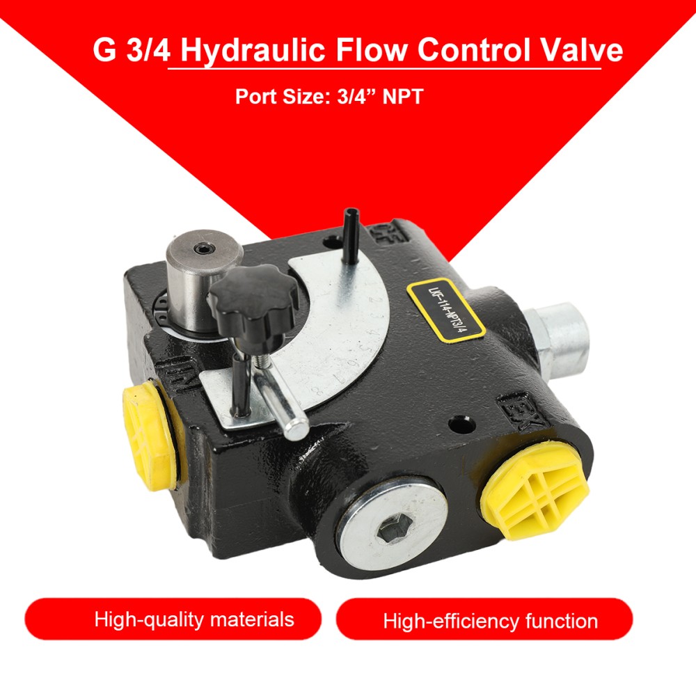 Hydraulic Adjustable Variable Flow Control Valve 3/4-inch NPT Port 0-30 gpm