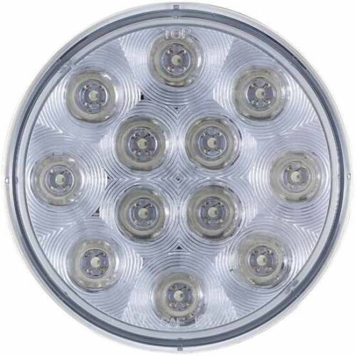 4in ROUND LED STOP TURN and TAIL LIGHT (CLEAR LENS RED DIODES) 12 DIODES