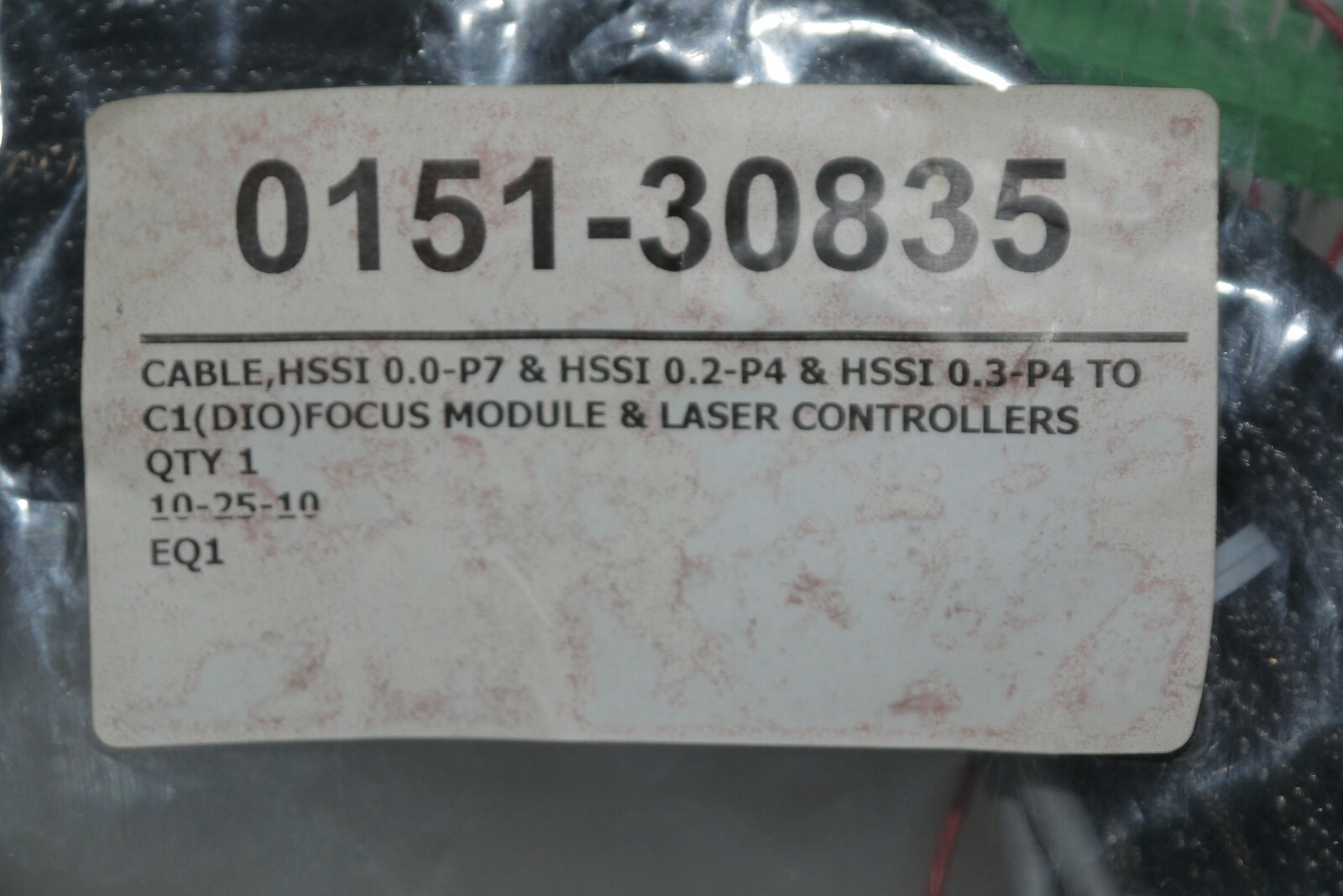 HSSI 90130690 CABLE 0.0-p7 0.2-p4 0.3-p4 To C1 FOCUS MODULE LASER CONTROLLER NEW