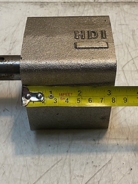 Overhung Load Adapter HD1 25mm Shaft OD 25mm Bore 10mm Holes 6″ L 3-1/16″ W