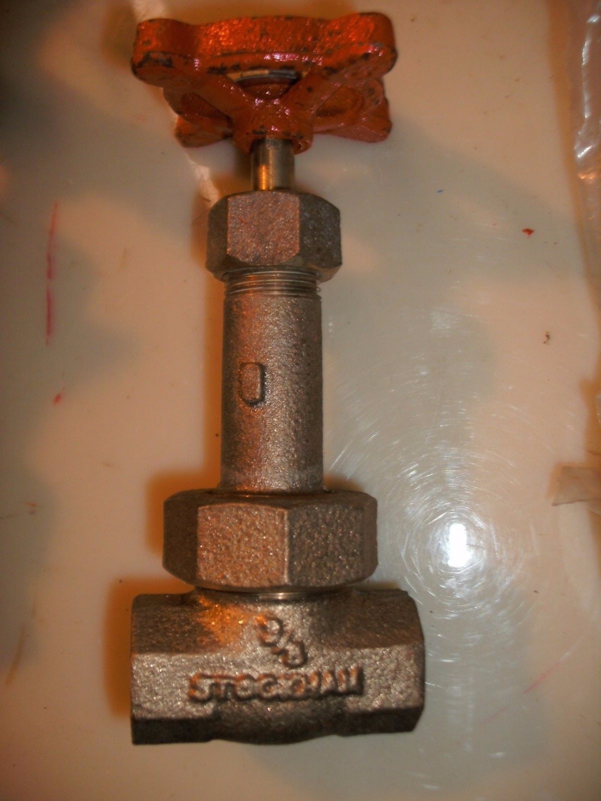 STOCKHAM 3/8″ FIG. B-120 RISING STEM THREADED ENDS BRONZE GATE VALVE 150 PSI