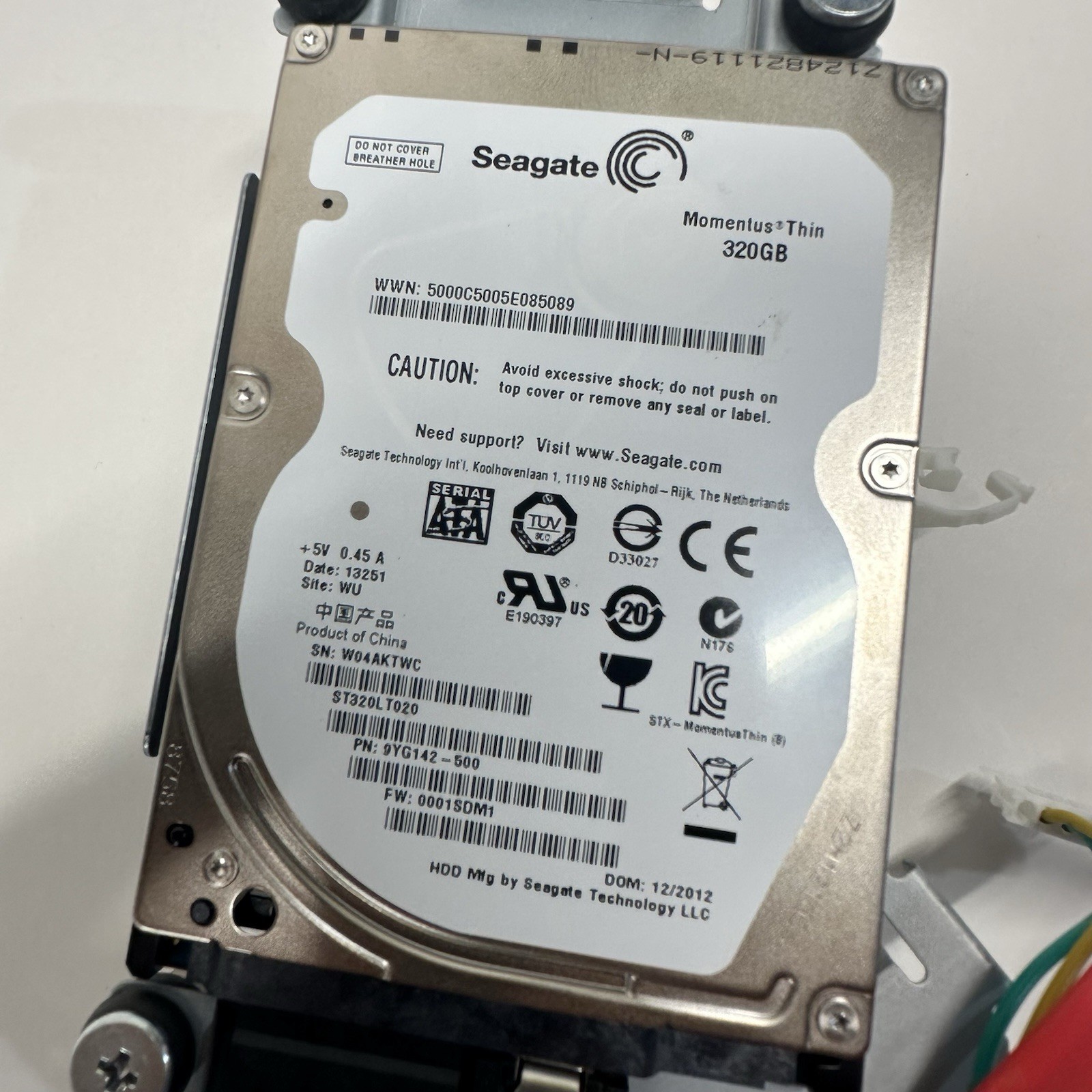 Seagate Momentus Thin 320GB Hard drive ST320LT020 Bizhub C224e