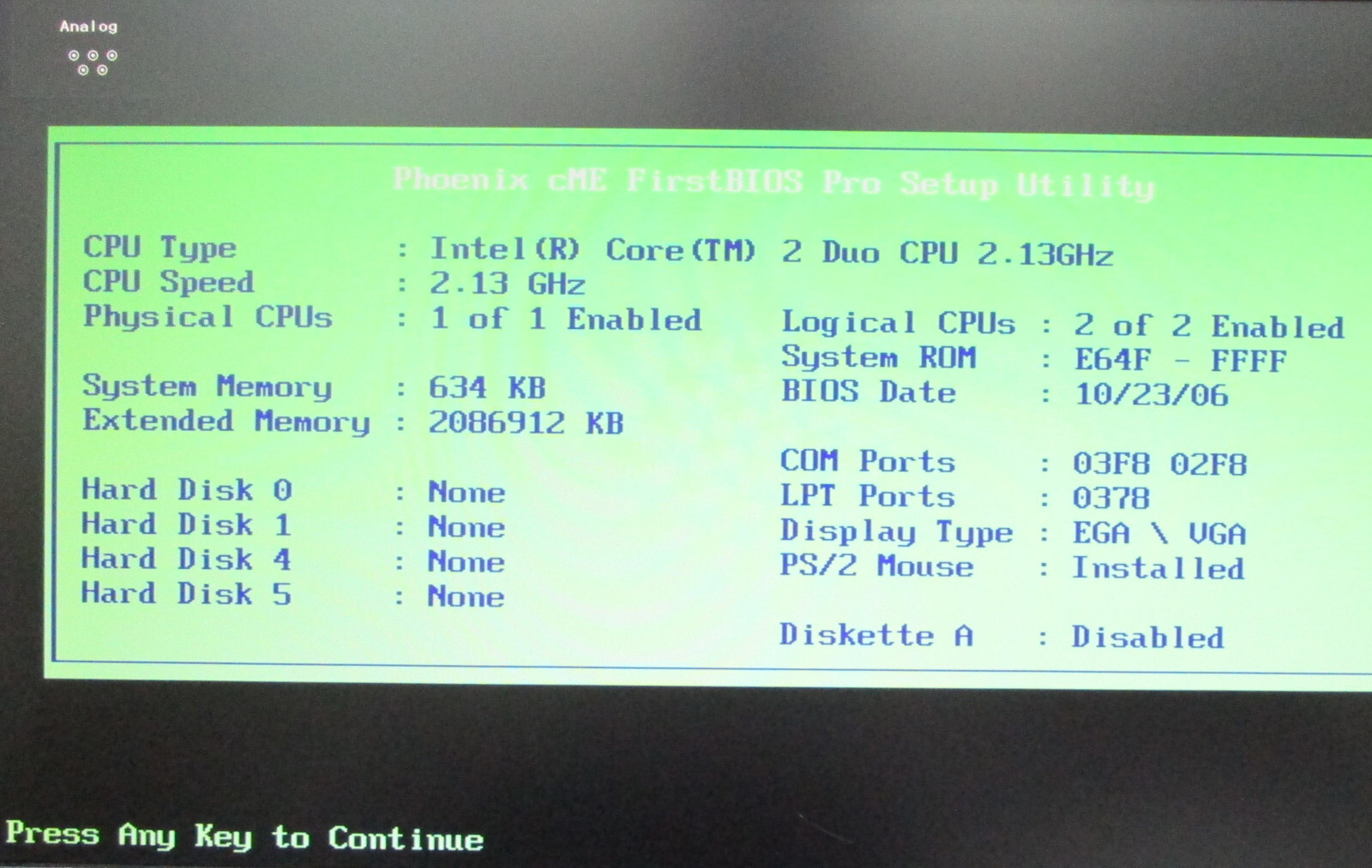 SUPER PDSBA rev 1.1 with CPU 2.13GHz & RAM ‘AS IT IS’