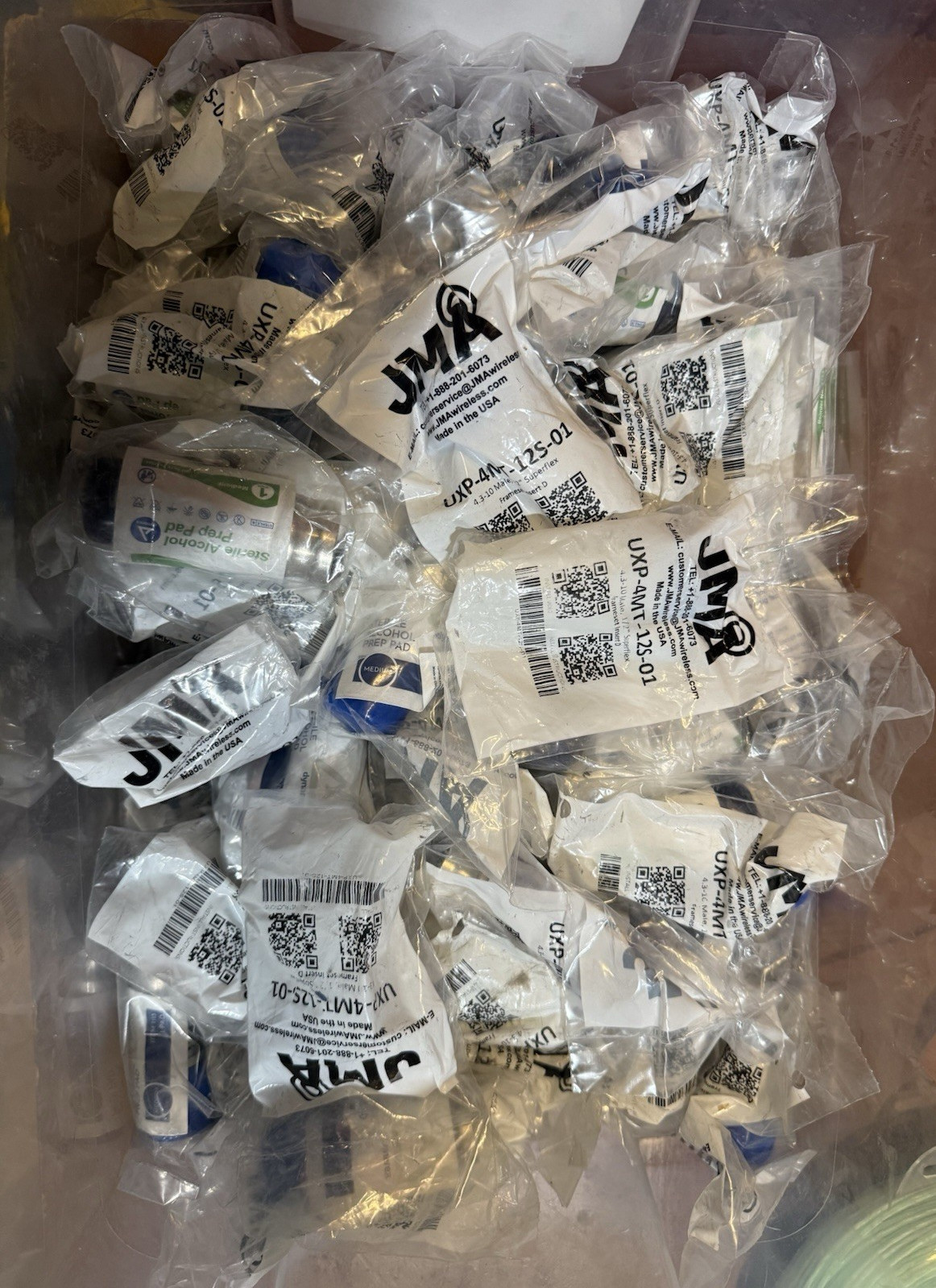 4.3 Male Superflex Coax Compression Connectors UXP-4MT-12S-01 50 count