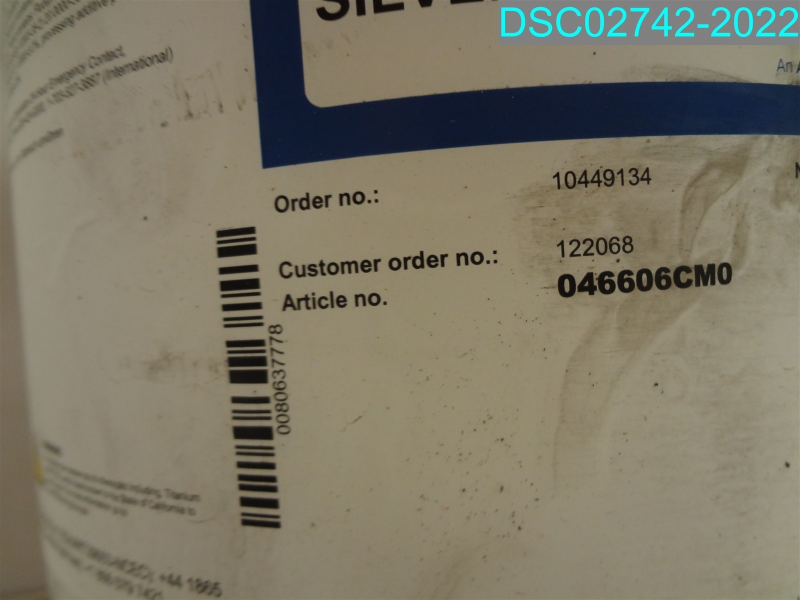 QTY=5 GAL: ECKART ROTO VARIO AQUA SILVER PEARL RV-5128 10449134 046606CM0 122068