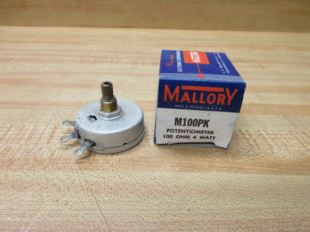 Mallory M100PK Potentiometer 100Ω
