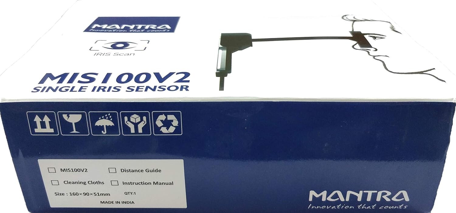 Single IRIS Scanner Corded Portable Scanner with RD Service, Mantra MIS100V2
