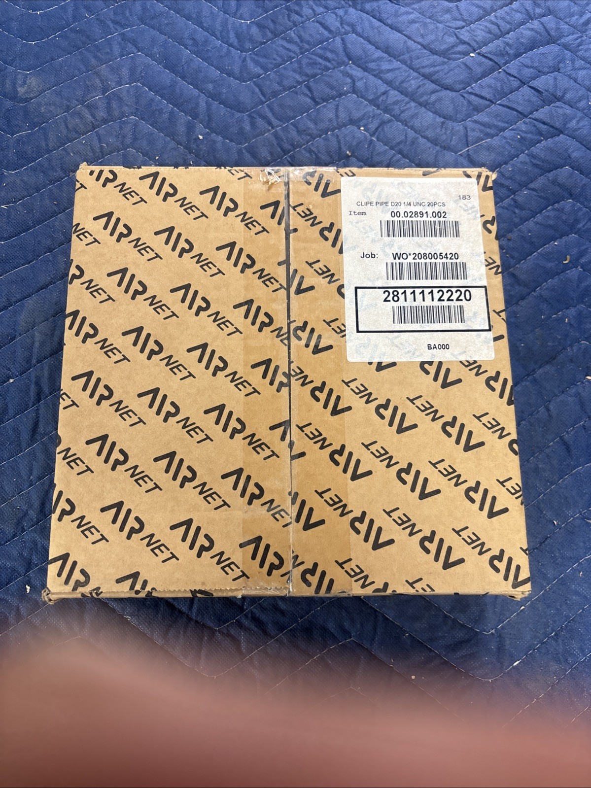 Box of 20 AIRnet 2811412220 40mm Pipe Clips – 1.5″ Aluminum Air Piping Fasteners