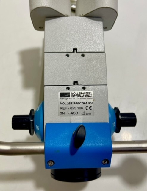 Moller-Wedel Spectra 500 Microscope Head with 12.5 X/17 B Eyepieces, F=250 Lens