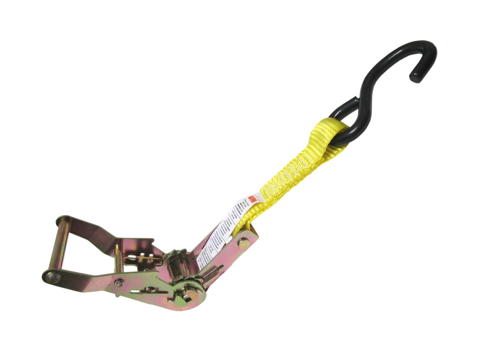8 Pack 1 inch x 12 Feet Ratchet Strap with S Hook 1,000 lbs Tie Down Pro Quality