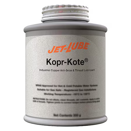 Jet-Lube 10004 Anti Seize Compound, 16 Oz, Brush Top Can