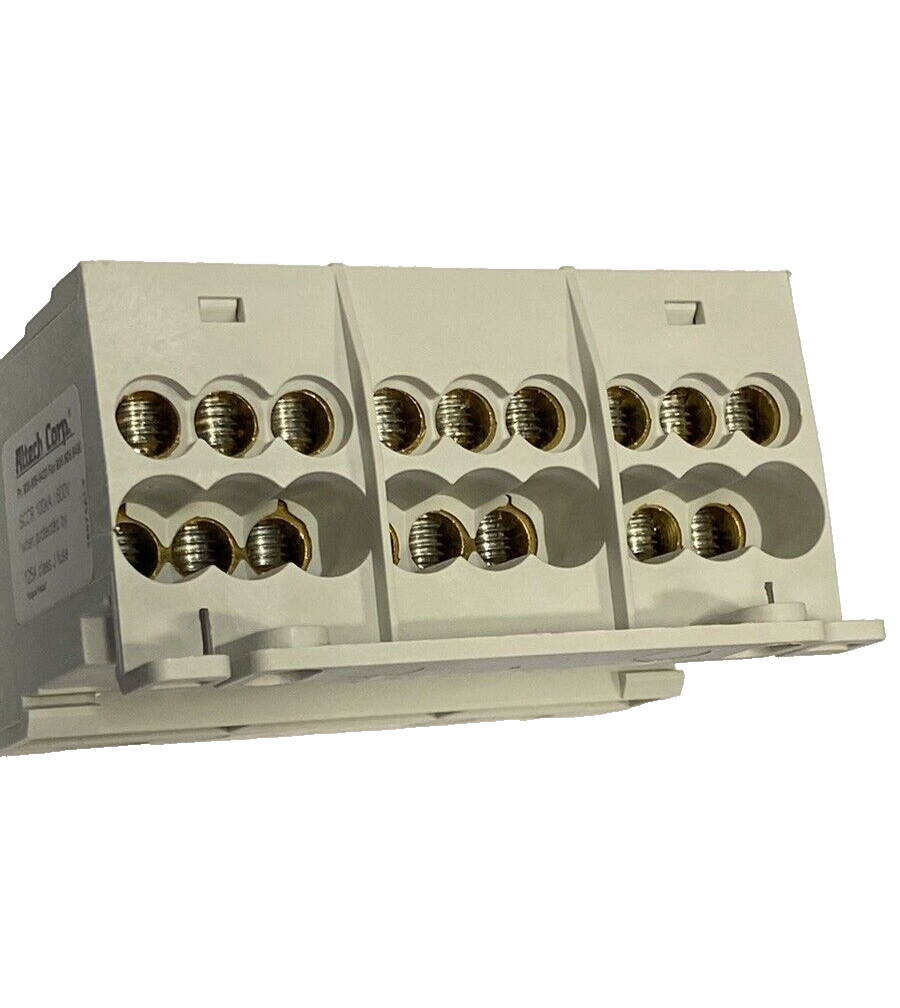 Altech Corp 38075, 3 Phase Power Distribution Block, 115A, 600V