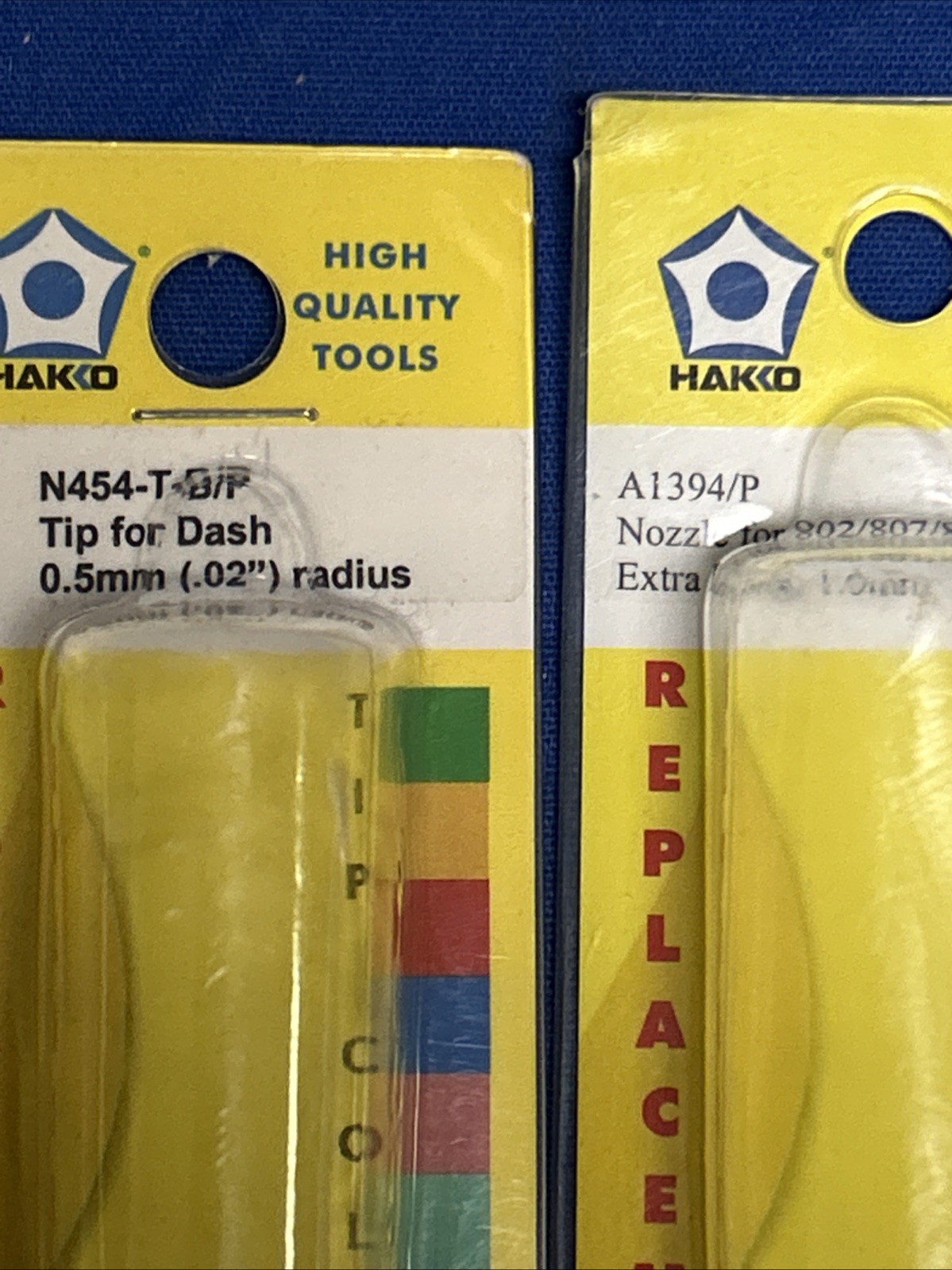 Lot 5 New Genuine Hakko Soldering tips (3)900m-t-b/p, (1)n454-t-b/p, (1)A1394/p