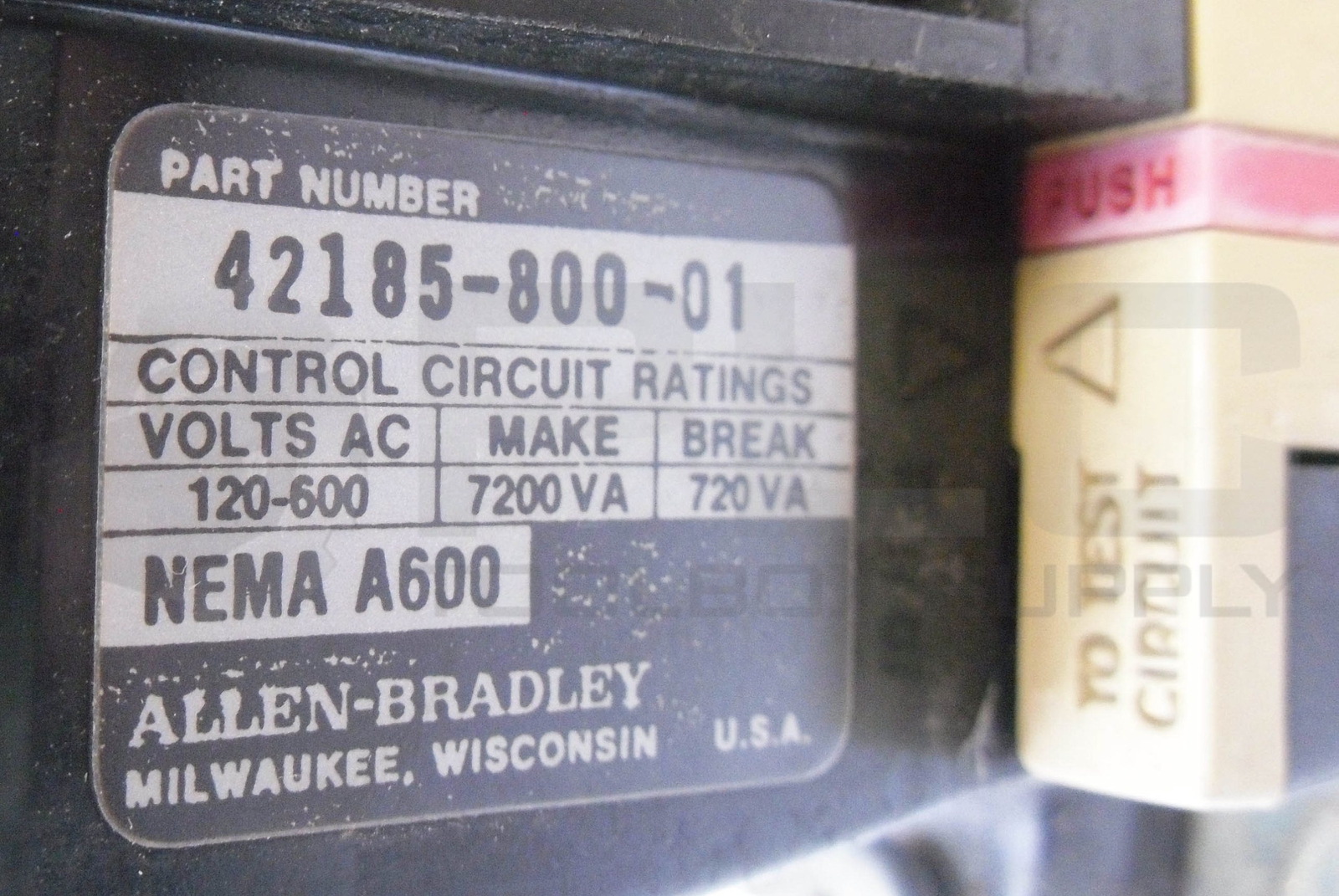 ALLEN BRADLEY 509-B0D /B W/ CB236 W/ 42185-800-01 W/ (3) W32 W/ (2) 595-A /B