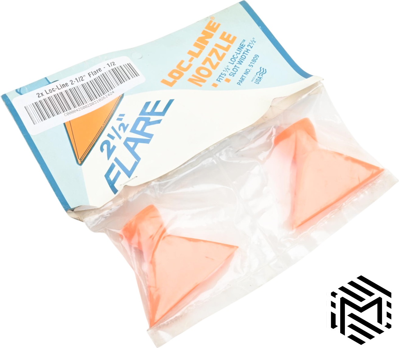 Pack of 2 – Loc-Line 2-1/2″ Flare Nozzles – 1/2″ Tubing – Part #51809