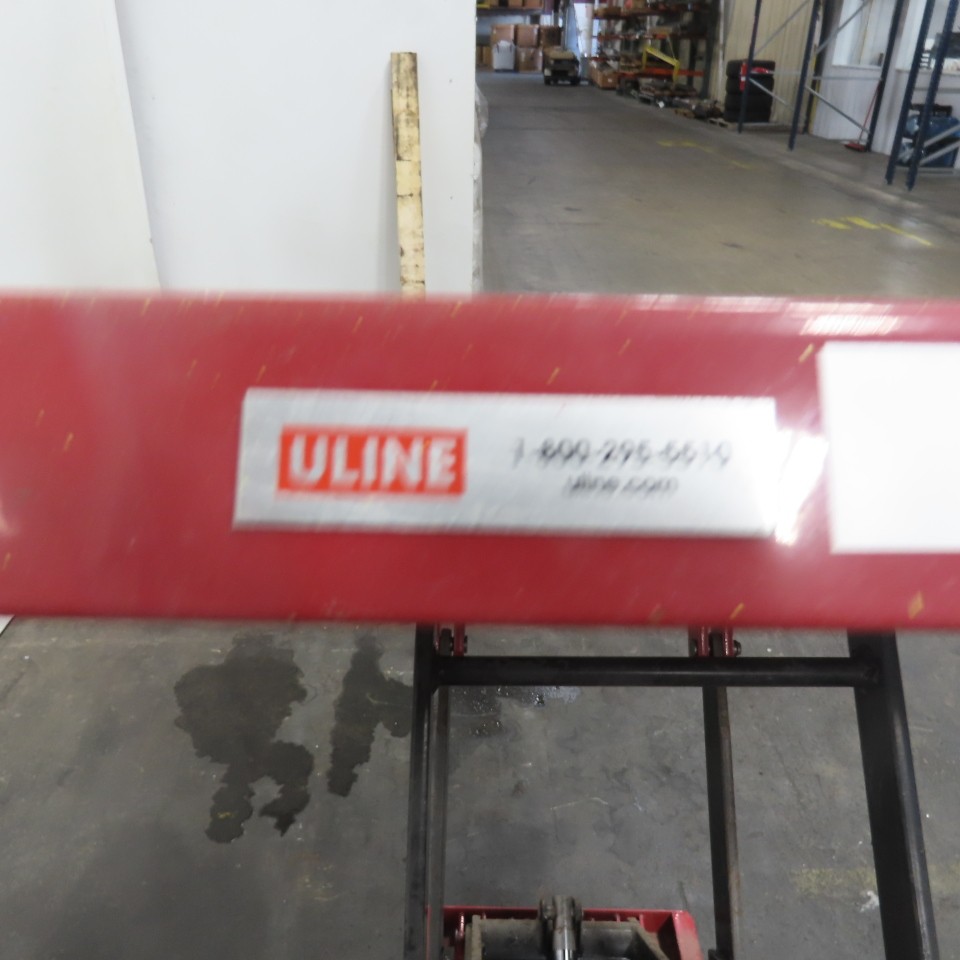 Uline 32″ x 24″ Manual Foot Pump Tilting Lift Table 660LBS Capacity