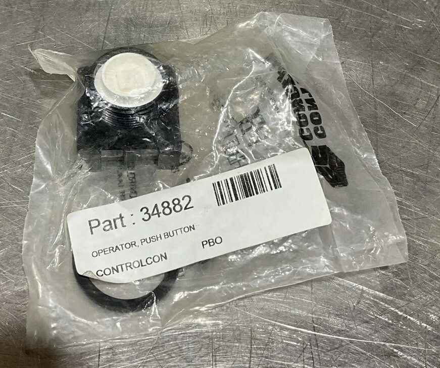 CONTROL CONCEPTS , PBO , PUSH SHUT OFF BUTTON Nos Surplus