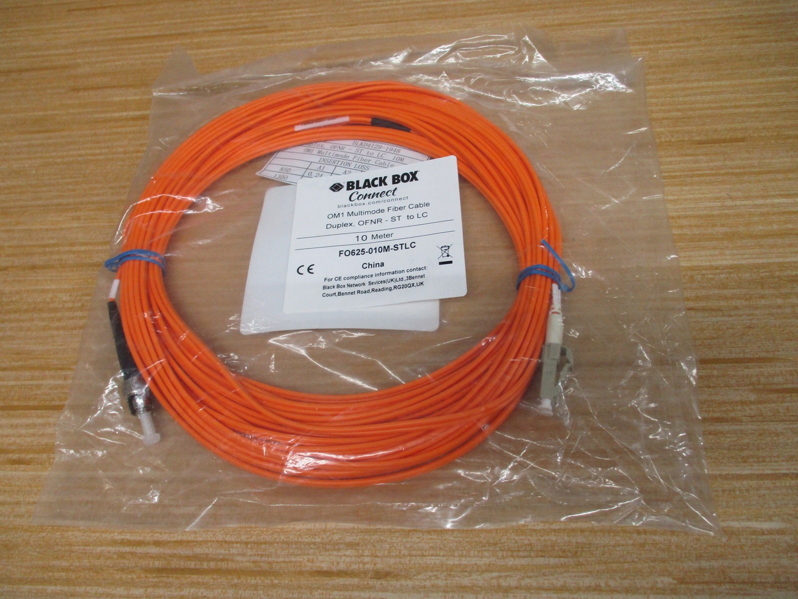 Black Box FO625-010M-STLC OM1 Multimode Fiber Cable
