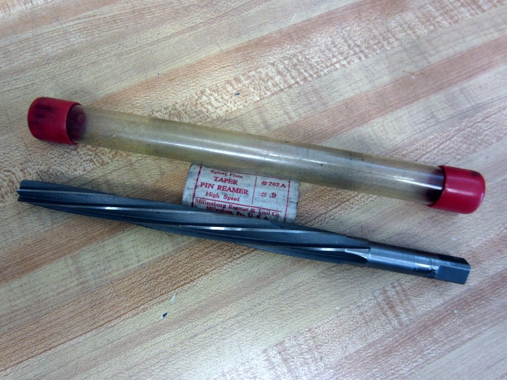 Millersburg Reamer & Tool 767A-.9 Spiral Flute Taper Pin Reamer 767A9