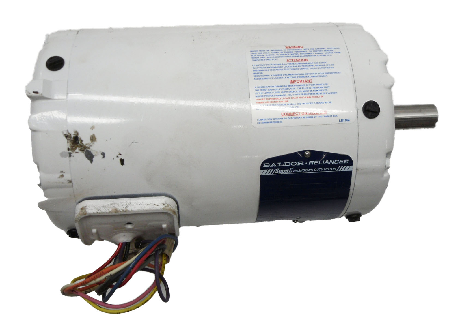BALDOR EWDM3554T MOTOR 1.5HP 1755RPM FR: 145T